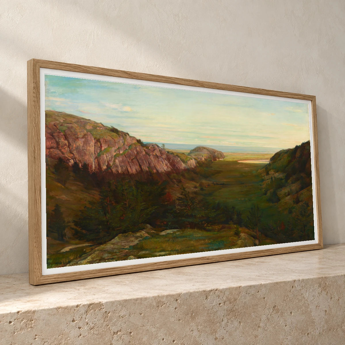 The Last Valley Paradise Rocks 2000.144.1 — Famous Paintings famous paintings print by SaamCrafts