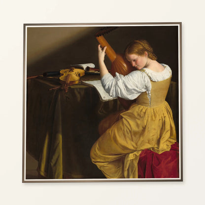 The Lute Player 1962.8.1 — Famous Paintings famous paintings print by SaamCrafts