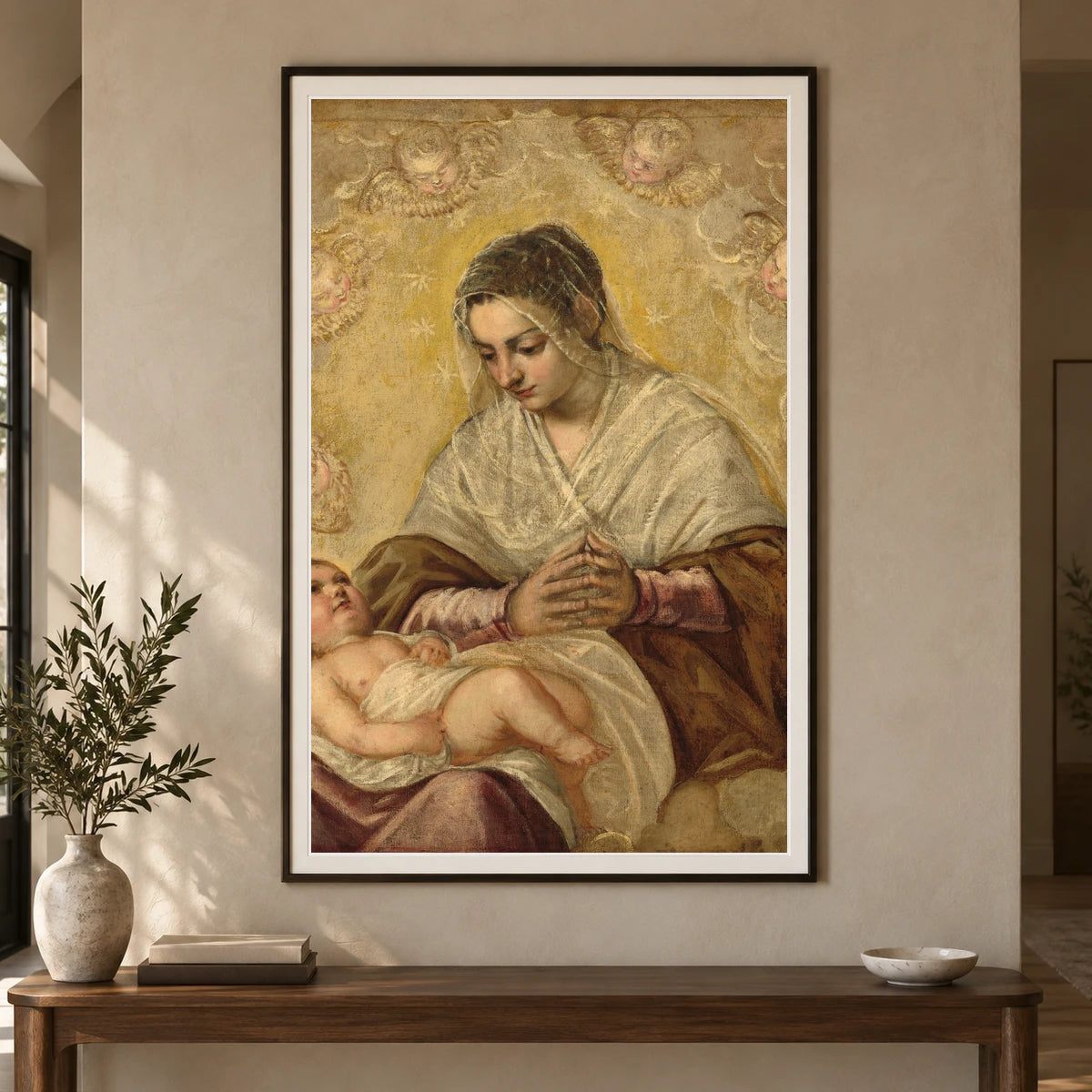 The Madonna Of The Stars 1947.6.6 — Famous Paintings shown in a styled interior