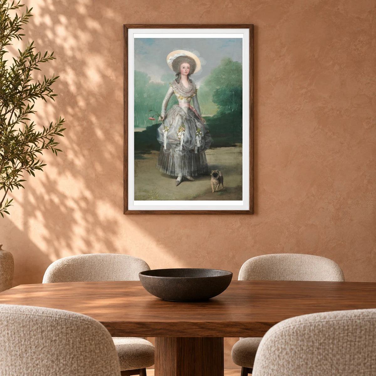 The Marquesa De Pontejos 1937.1.85 — Famous Paintings shown in a styled interior