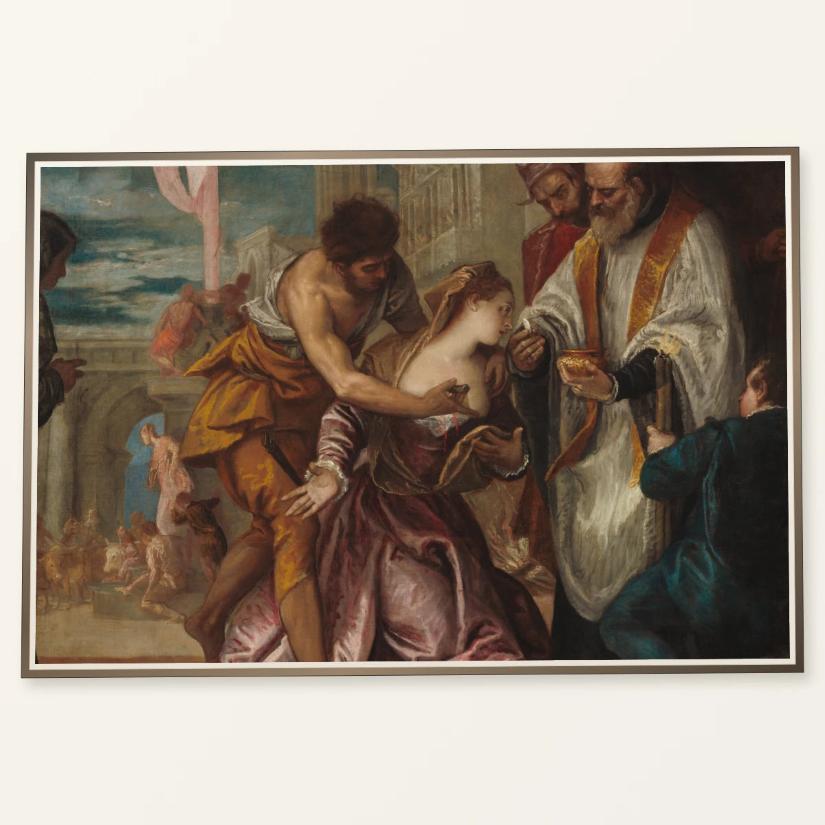 The Martyrdom And Last Communion Of Saint Lucy 1984.28.1 — Famous Paintings famous paintings print by SaamCrafts