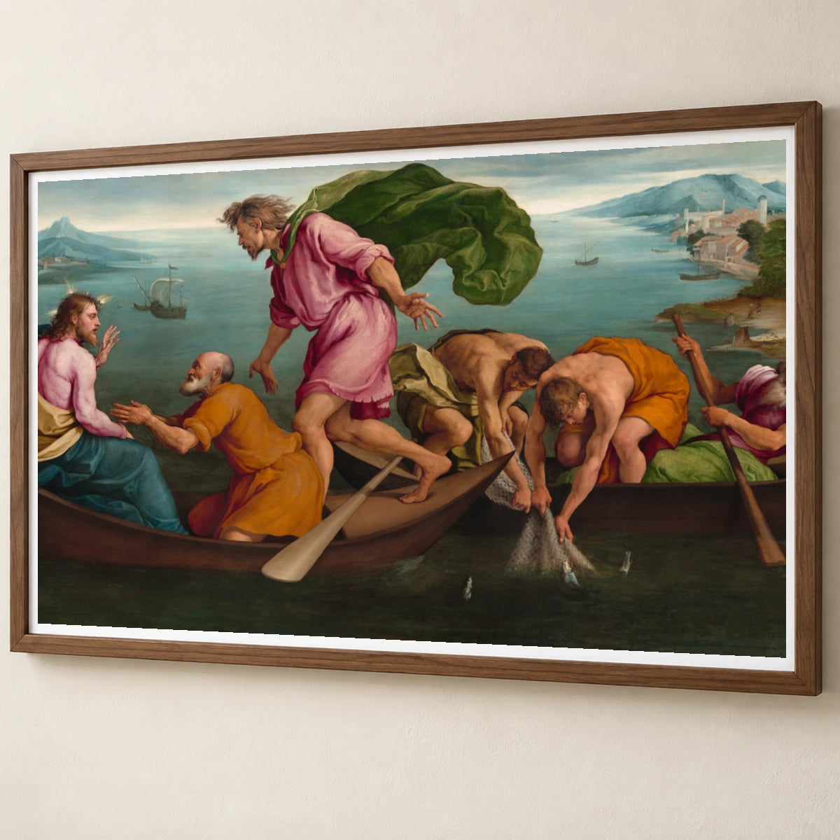 The Miraculous Draught Of Fishes 1997.21.1 — Famous Paintings famous paintings print by SaamCrafts