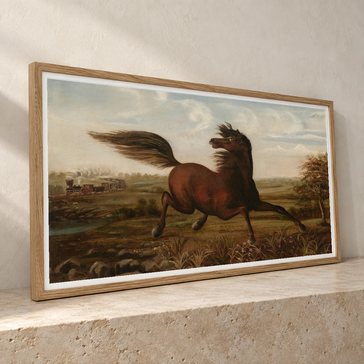 The Neigh Of An Iron Horse 1980.62.69 — Famous Paintings famous paintings print by SaamCrafts
