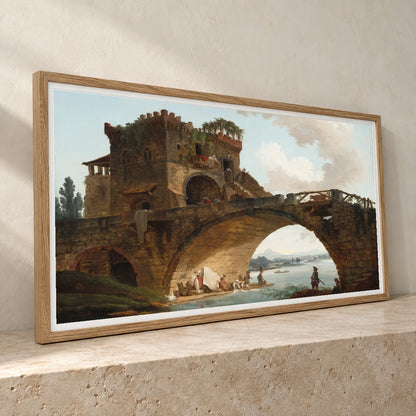 The Ponte Salario 1952.5.50 — Famous Paintings famous paintings print by SaamCrafts