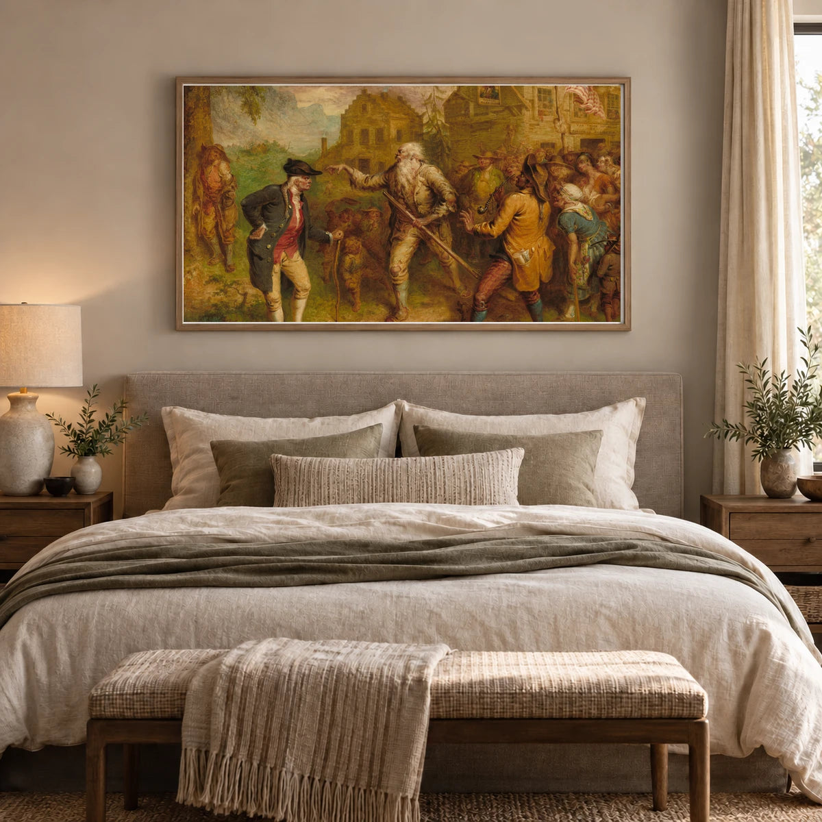 The Return Of Rip Van Winkle 1942.8.10 — Famous Paintings shown in a styled interior