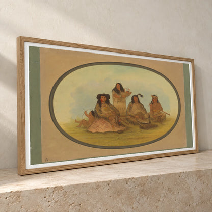The Sioux Chief With Several Indians 1965.16.3 — Famous Paintings famous paintings print by SaamCrafts