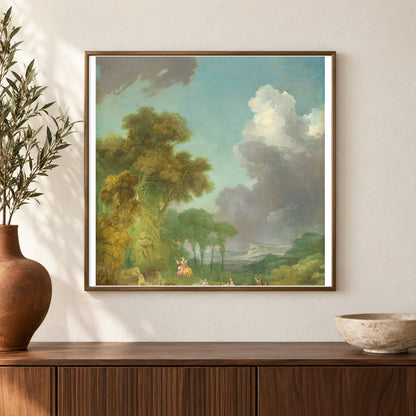 The Swing 1961.9.17 — Famous Paintings shown in a styled interior
