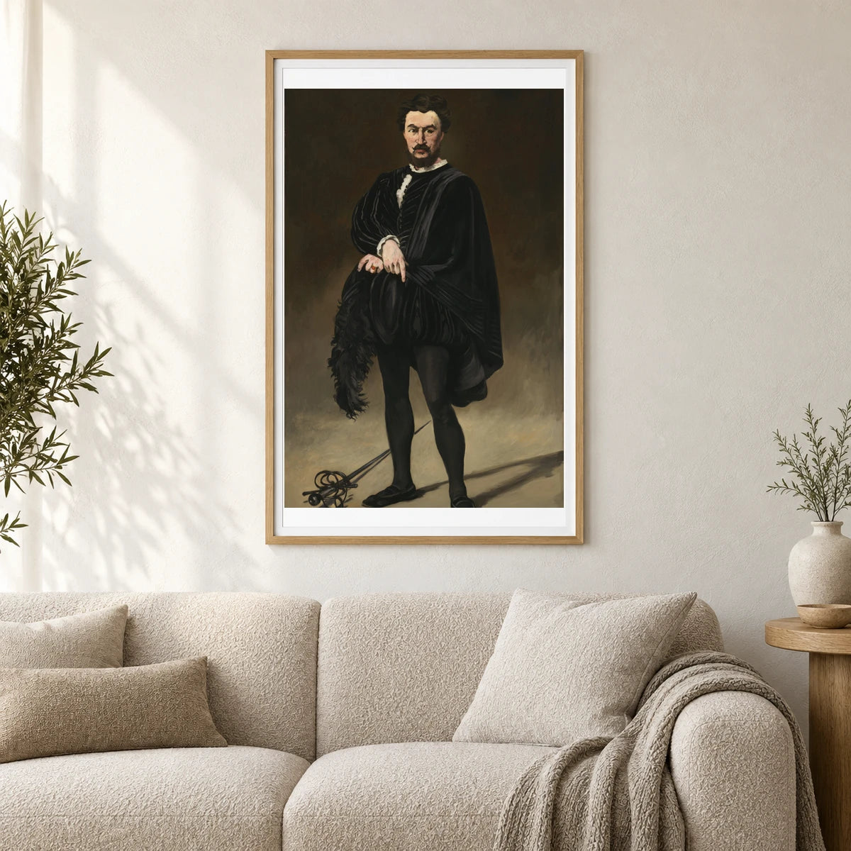 The Tragic Actor (rouviere As Hamlet) 1959.3.1 — Famous Paintings shown in a styled interior