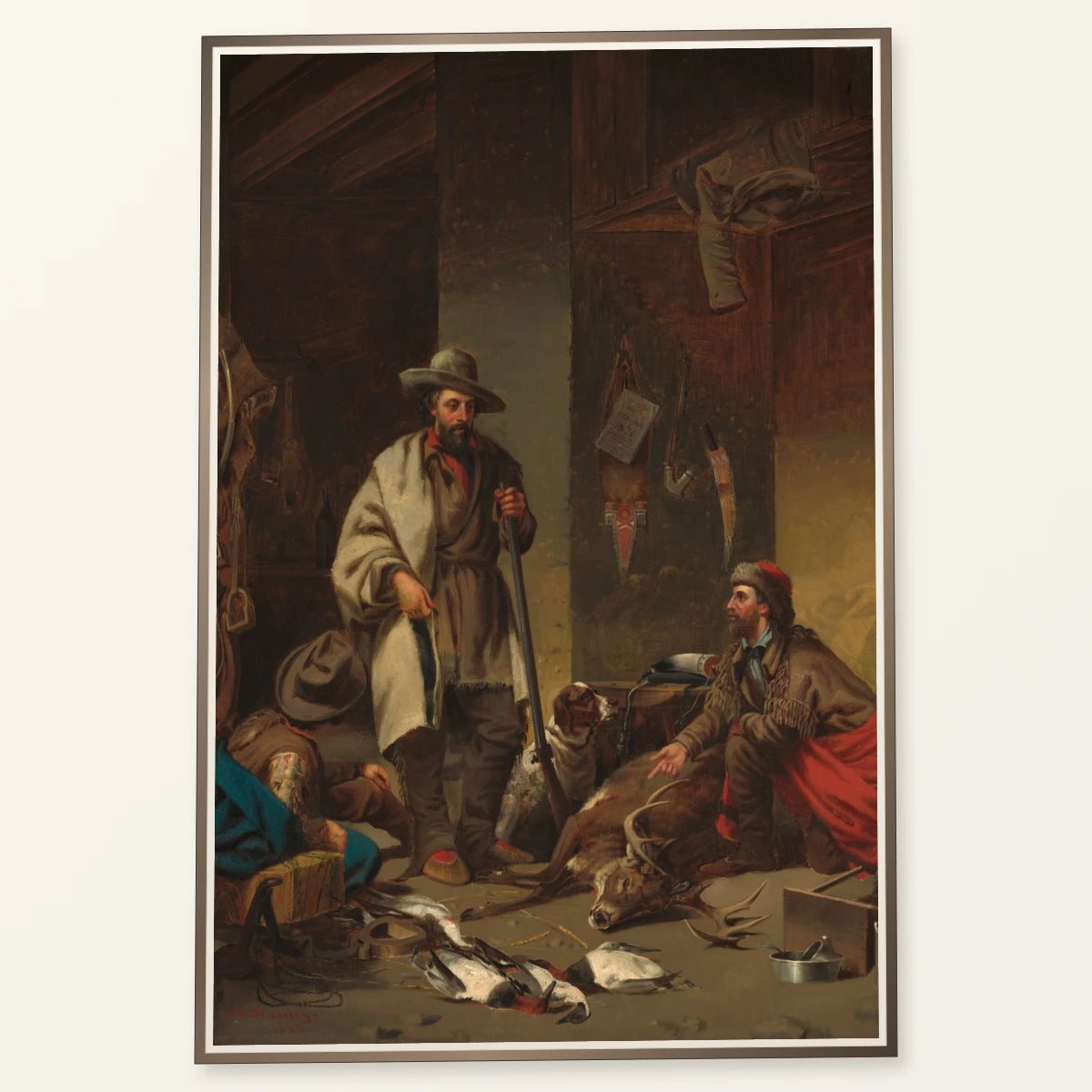 The Trapper S Cabin 2014.79.44 — Famous Paintings famous paintings print by SaamCrafts
