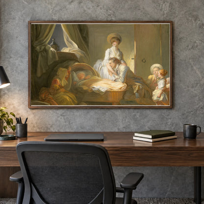 The Visit To The Nursery 1946.7.7 — Famous Paintings shown in a styled interior
