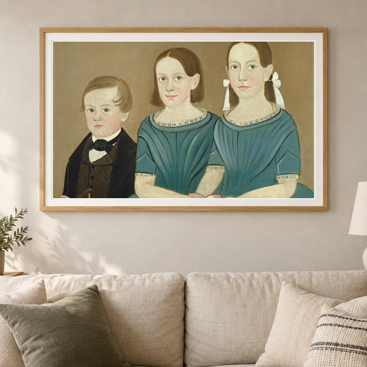 The Younger Generation 1966.13.5 — Famous Paintings shown in a styled interior