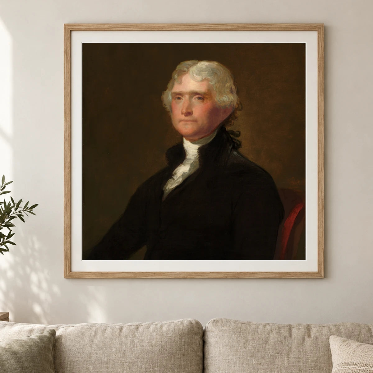 Thomas Jefferson 2016.23.10 — Famous Paintings shown in a styled interior