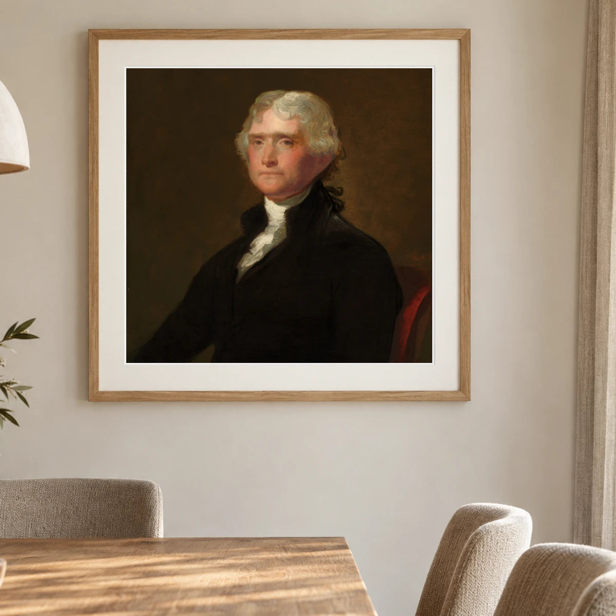 Thomas Jefferson 2016.23.10 — Famous Paintings shown in a styled interior