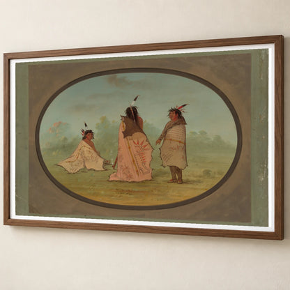 Three Blackfoot Men 1965.16.29 — Famous Paintings famous paintings print by SaamCrafts