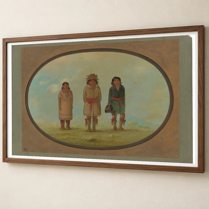 Three Creek Indians 1965.16.115 — Famous Paintings famous paintings print by SaamCrafts