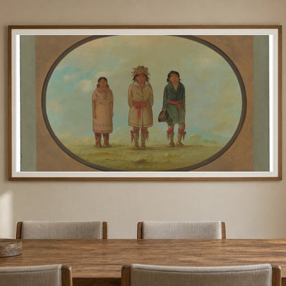 Three Creek Indians 1965.16.115 — Famous Paintings shown in a styled interior