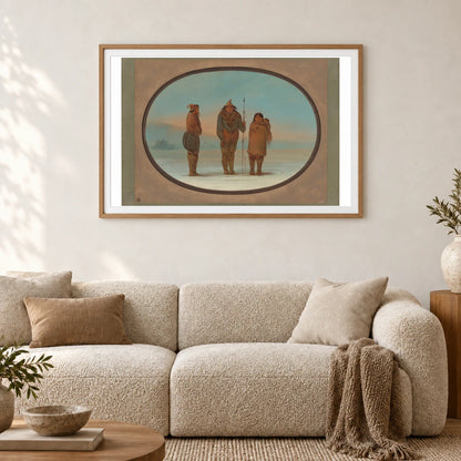 Three Esquimaux 1965.16.168 — Famous Paintings shown in a styled interior