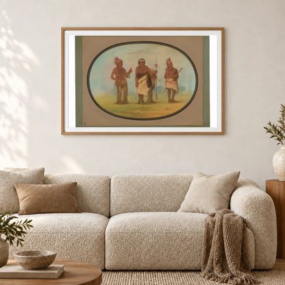 Three Iowa Indians 1965.16.88 — Famous Paintings shown in a styled interior