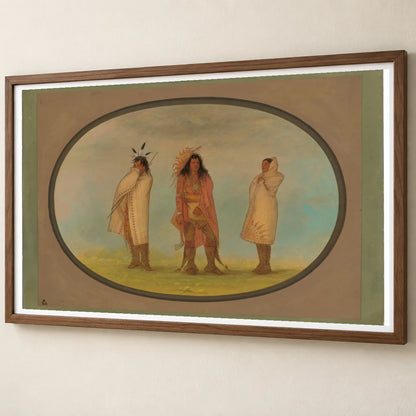 Three Iroquois Indians 1965.16.89 — Famous Paintings famous paintings print by SaamCrafts