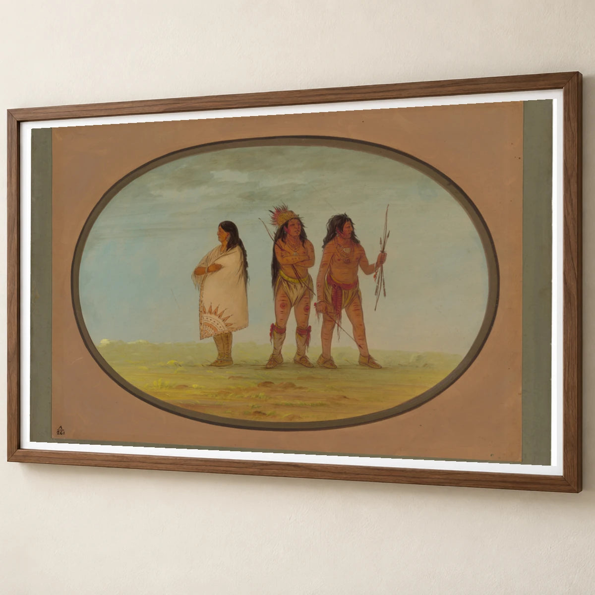 Three Navaho Indians 1965.16.144 — Famous Paintings famous paintings print by SaamCrafts