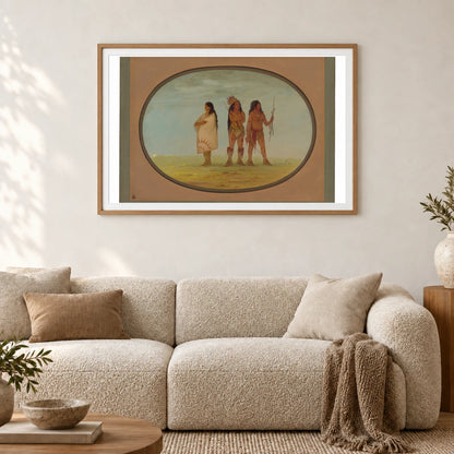 Three Navaho Indians 1965.16.144 — Famous Paintings shown in a styled interior