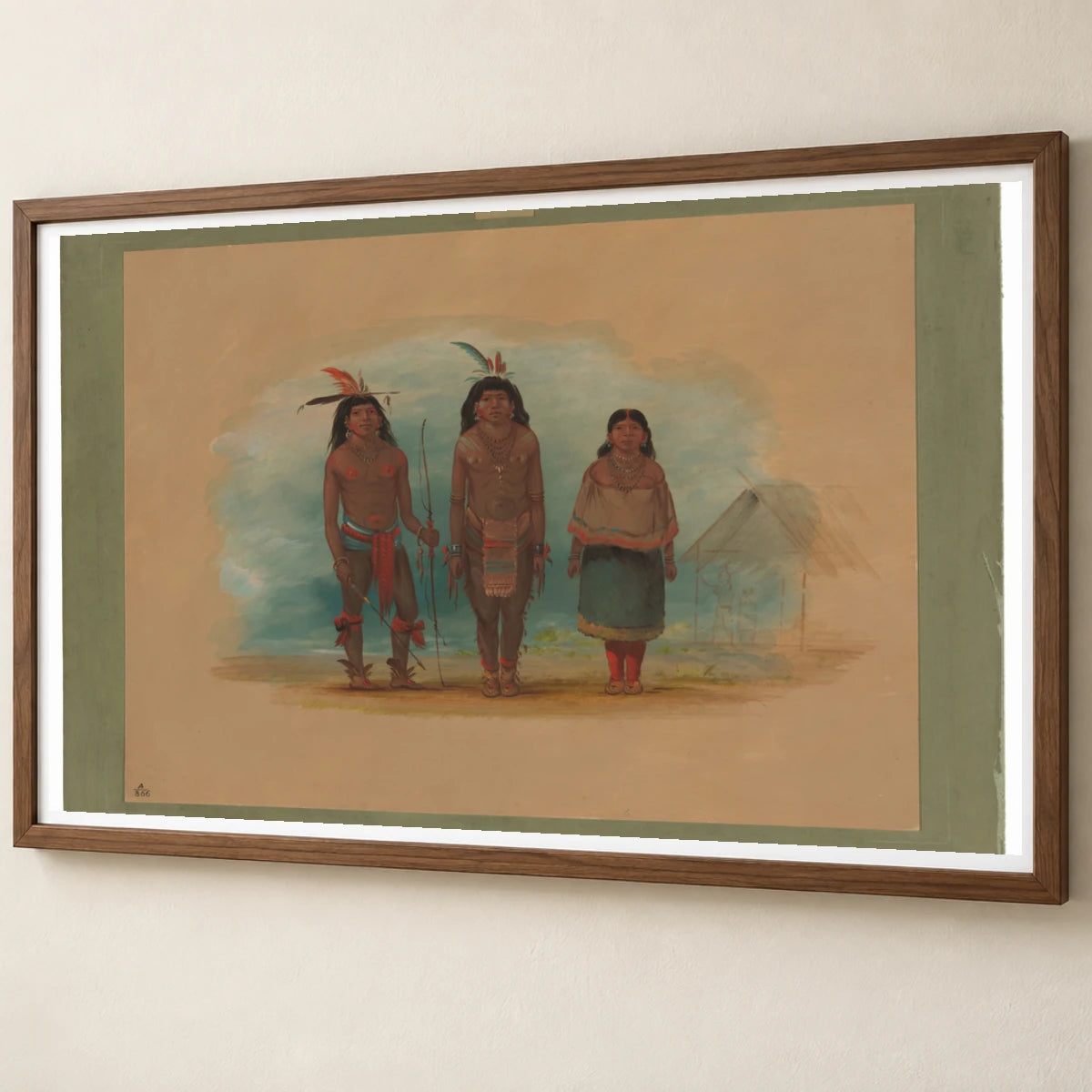 Three Taruma Indians 1965.16.224 — Famous Paintings famous paintings print by SaamCrafts