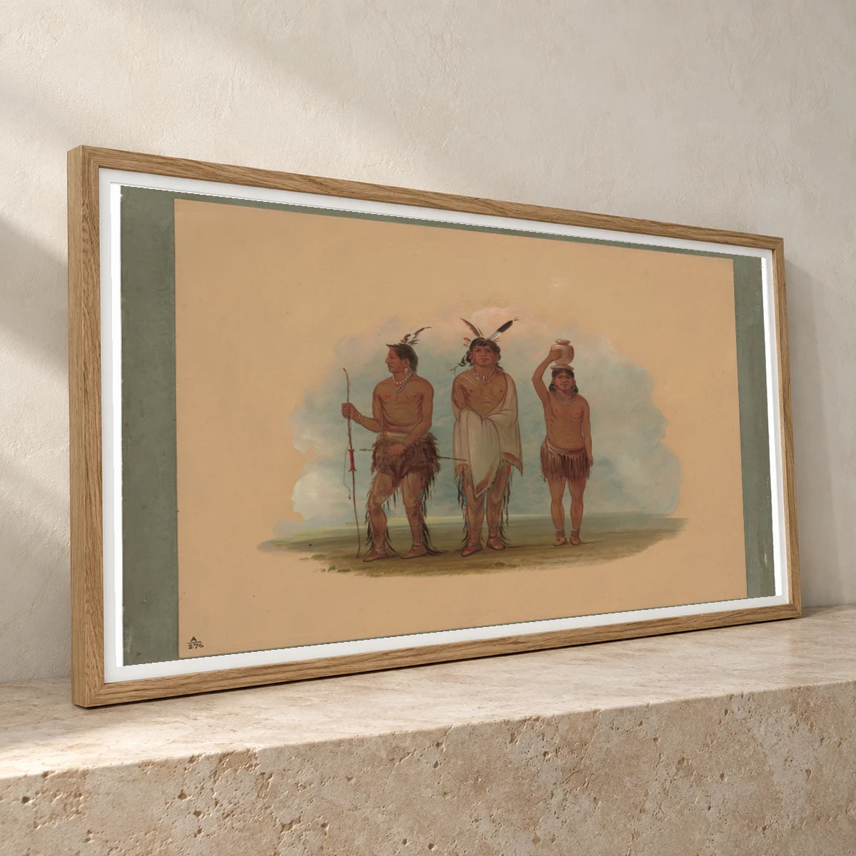 Three Walla Walla Indians 1965.16.159 — Famous Paintings famous paintings print by SaamCrafts