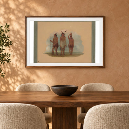 Three Walla Walla Indians 1965.16.159 — Famous Paintings shown in a styled interior