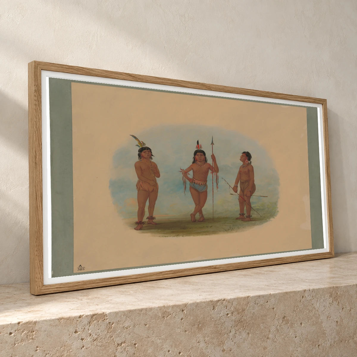 Three Young Tobos Men 1965.16.253 — Famous Paintings famous paintings print by SaamCrafts