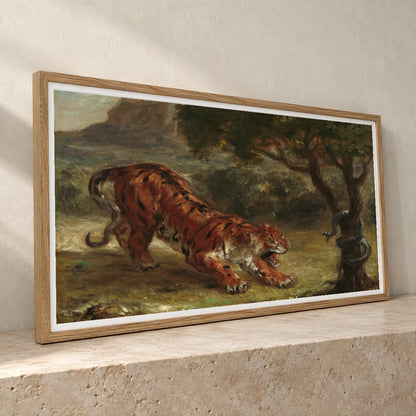 Tiger And Snake 2014.136.30 — Famous Paintings famous paintings print by SaamCrafts