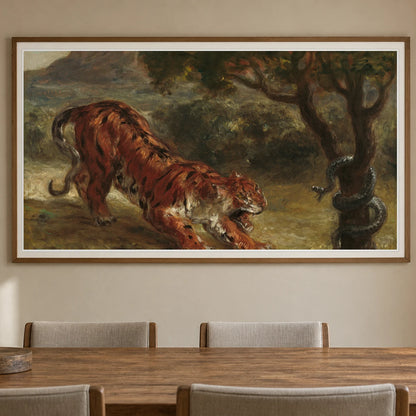 Tiger And Snake 2014.136.30 — Famous Paintings shown in a styled interior