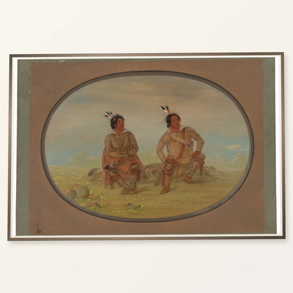 Two Choctaw Indians 1965.16.116 — Famous Paintings famous paintings print by SaamCrafts