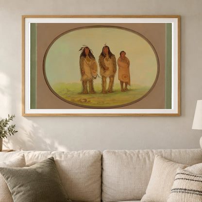 Two Nezperce Warriors And A Boy 1965.16.34 — Famous Paintings shown in a styled interior