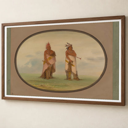 Two Unidentified North American Indians 1965.16.59 — Famous Paintings famous paintings print by SaamCrafts