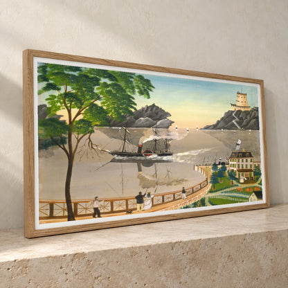 U.s. Mail Boat 1958.9.2 — Famous Paintings famous paintings print by SaamCrafts