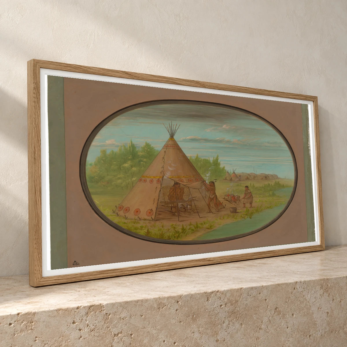 Vapor Bath Minatarree 1965.16.342 — Famous Paintings famous paintings print by SaamCrafts