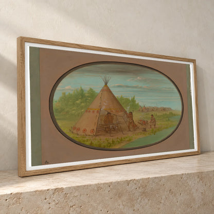 Vapor Bath Minatarree 1965.16.342 — Famous Paintings famous paintings print by SaamCrafts