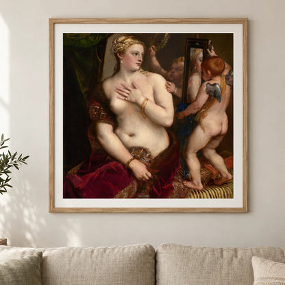 Venus With A Mirror 1937.1.34 — Famous Paintings shown in a styled interior
