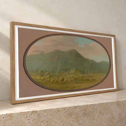 View In The Crystal Mountains 1965.16.266 — Famous Paintings famous paintings print by SaamCrafts