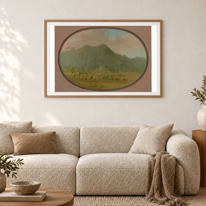 View In The Crystal Mountains 1965.16.266 — Famous Paintings shown in a styled interior