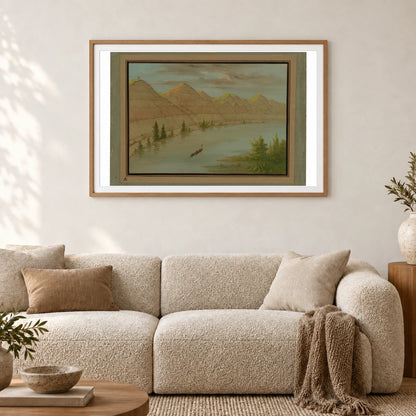 View In The Grand Detour, Upper Missouri 1965.16.191 — Famous Paintings shown in a styled interior