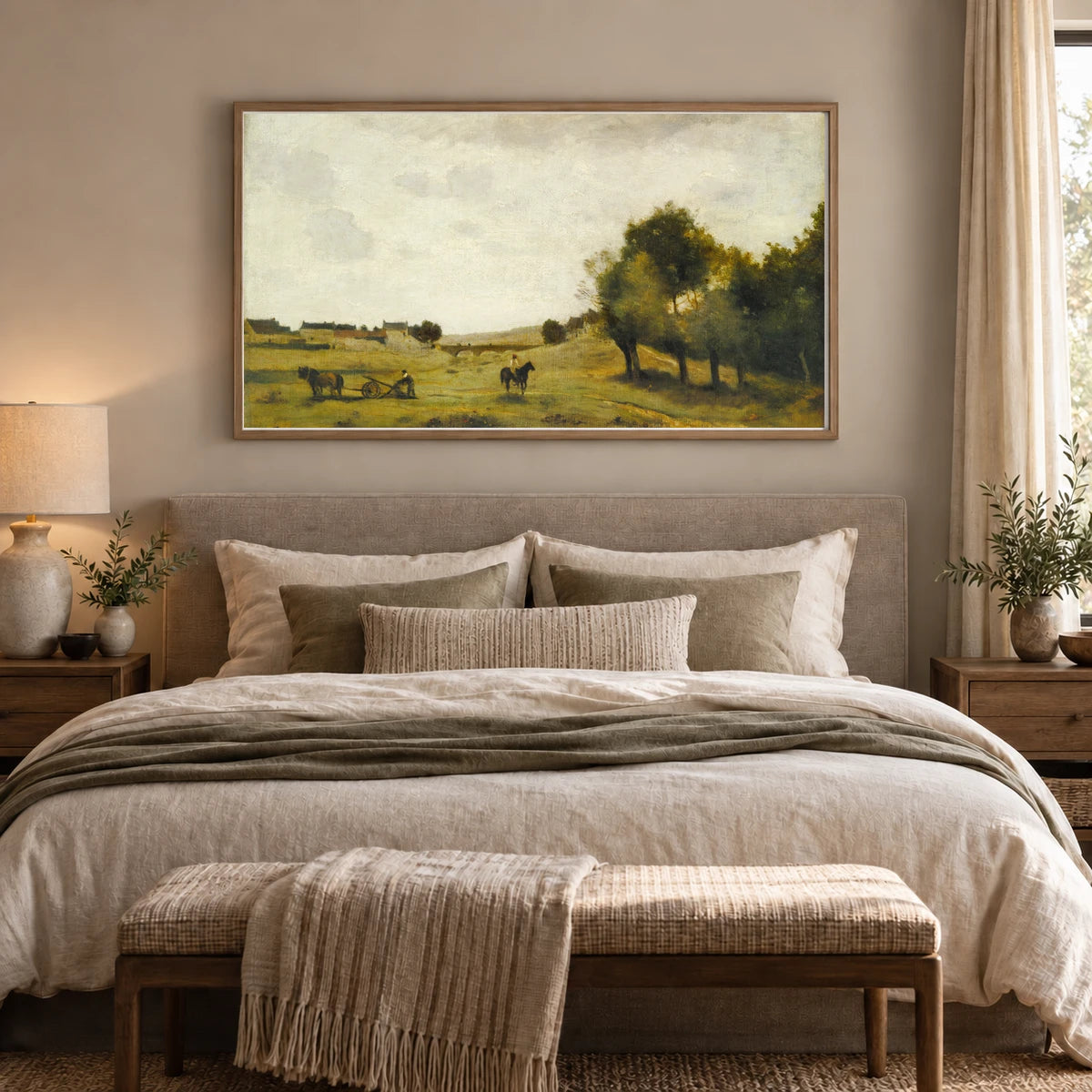 View Near Epernon 1942.9.13 — Famous Paintings shown in a styled interior