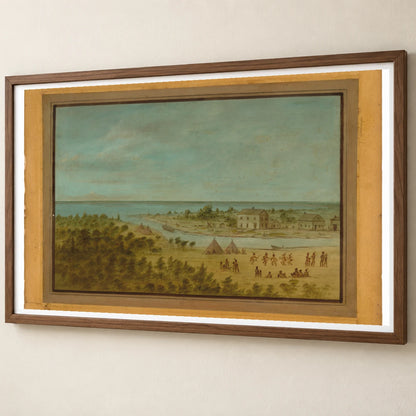 View Of Chicago In 1837 1965.16.207 — Famous Paintings famous paintings print by SaamCrafts