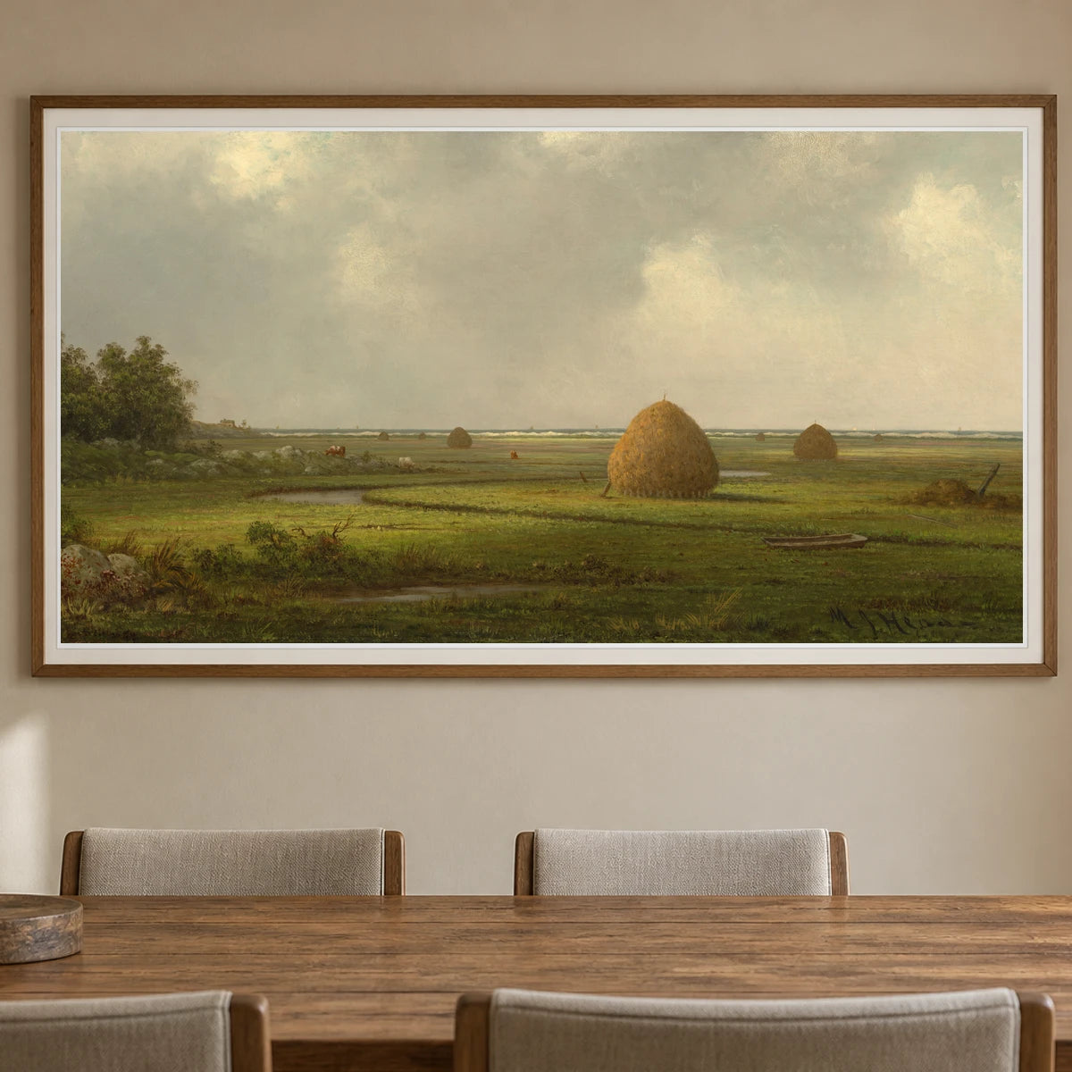 View Of Marshfield 2015.19.173 — Famous Paintings shown in a styled interior