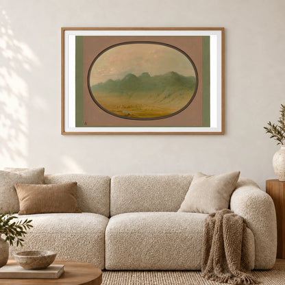 View Of The Crystal Mountains, Brazil 1965.16.274 — Famous Paintings shown in a styled interior