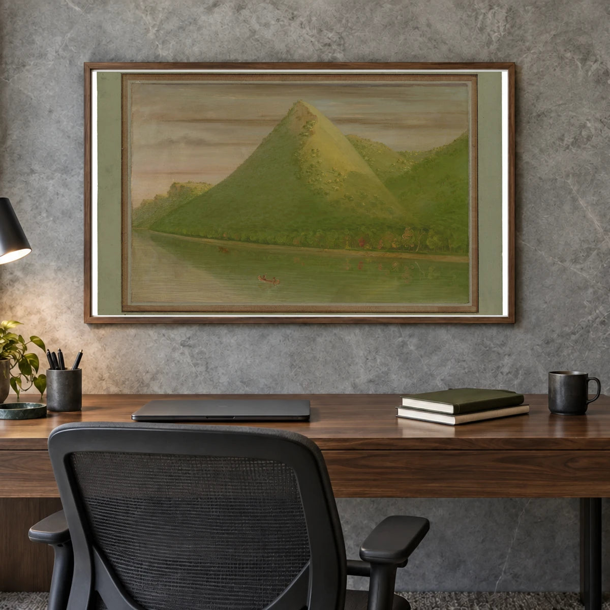 View Of Pike S Tent 1965.16.195 — Famous Paintings shown in a styled interior