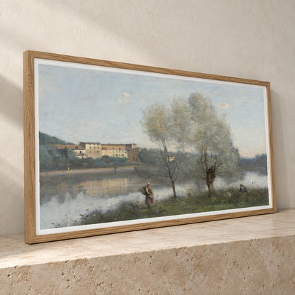 Ville D Avray 1955.9.1 — Famous Paintings famous paintings print by SaamCrafts