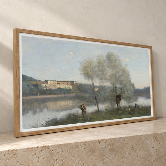 Ville D Avray 1955.9.1 — Famous Paintings famous paintings print by SaamCrafts