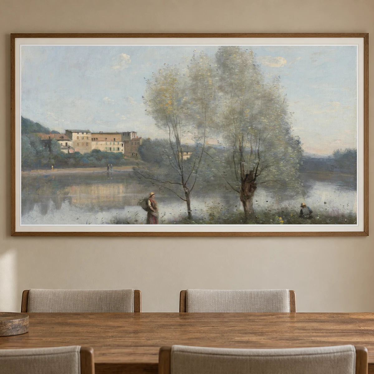 Ville D Avray 1955.9.1 — Famous Paintings shown in a styled interior