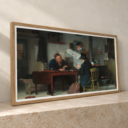 Waiting For The Stage 2014.79.36 — Famous Paintings famous paintings print by SaamCrafts